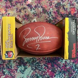 NIB Wilson Autographed ‘The Duke' NFL Football - Boomer Esiason